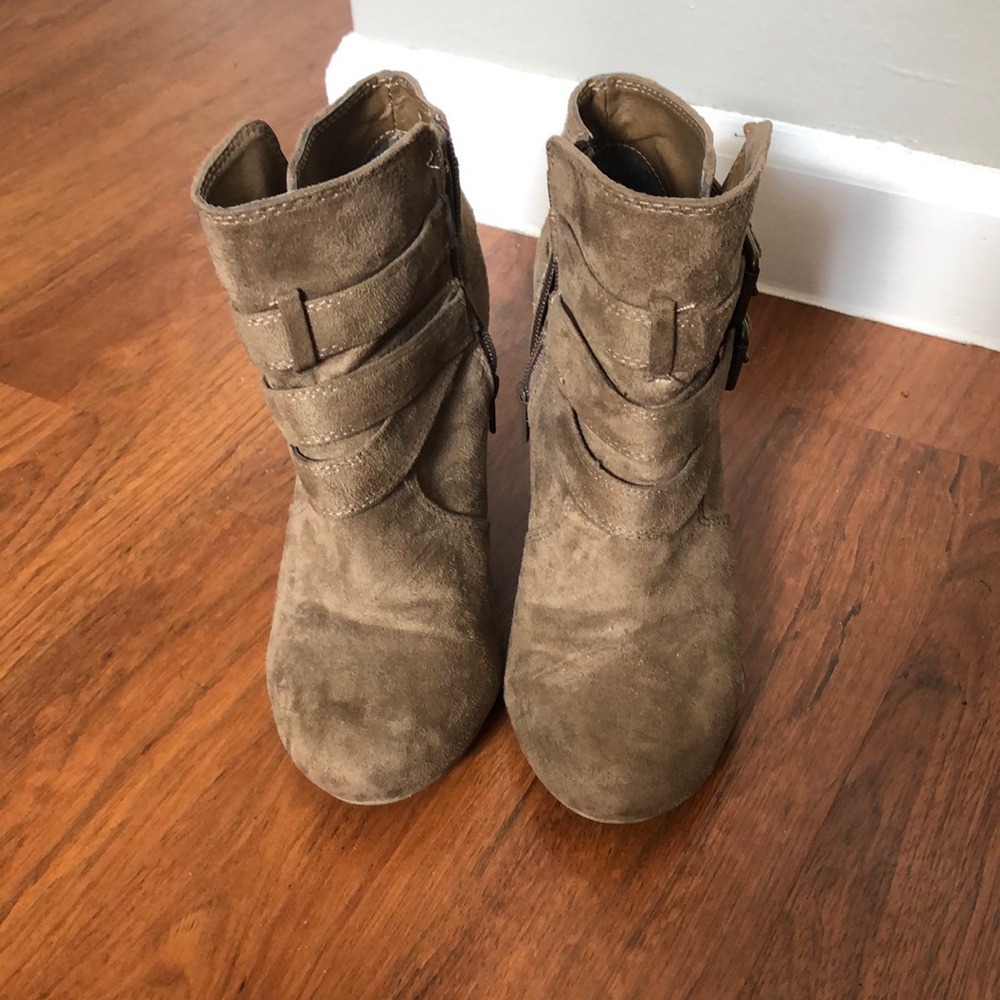 Nine West Wedge Ankle Booties